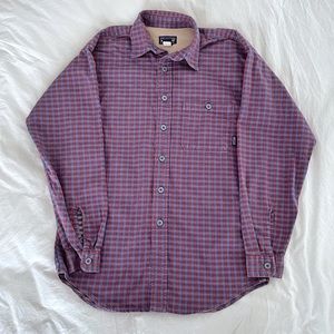 Patagonia Men’s Long Sleeve Plaid Button Down Shirt Small Organic Cotton